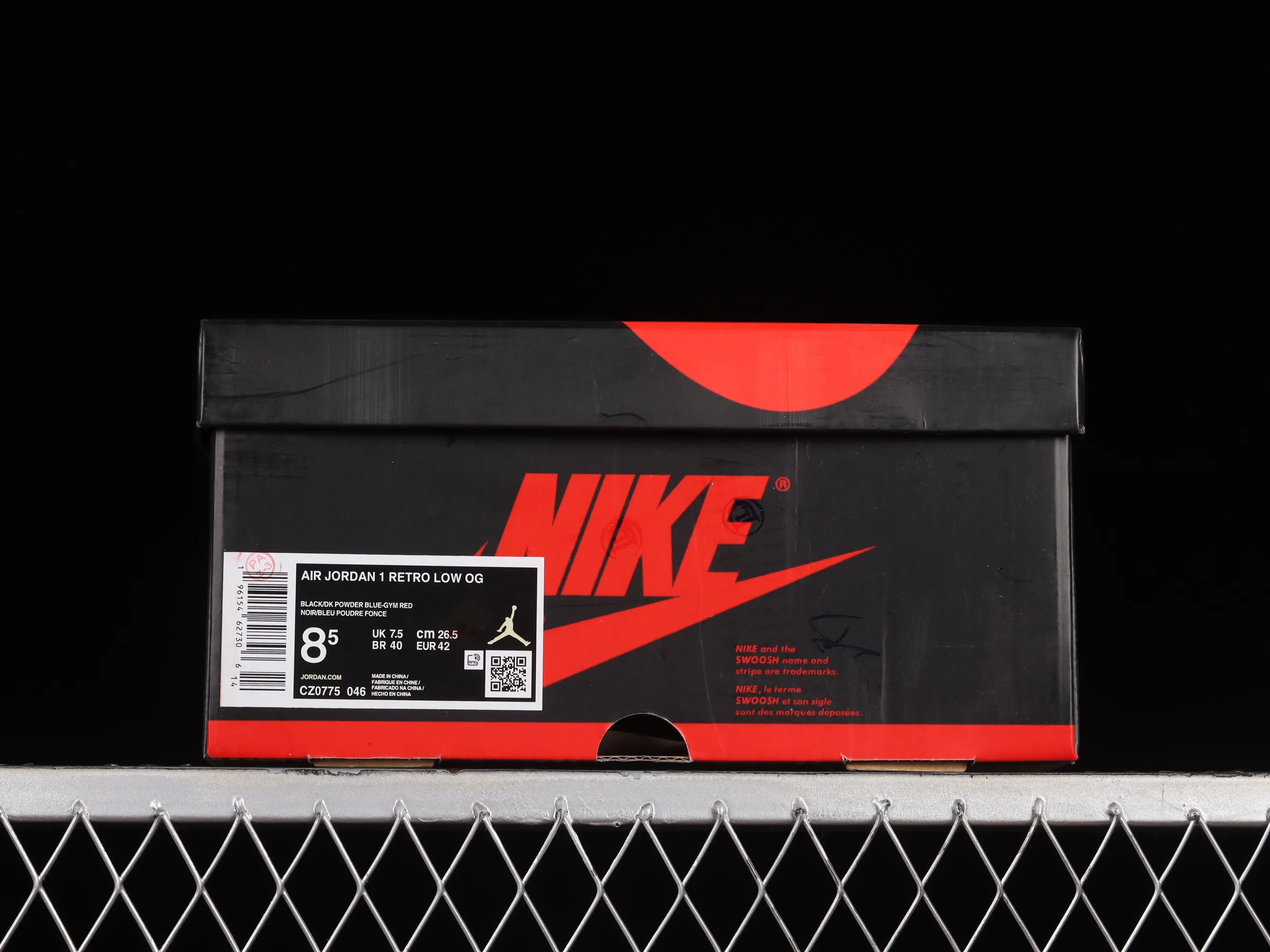 All categories Air Jordan Jordan series basketball shoes Air Jordan 1 Low Air Jordan 1 Low OG "UNC To Chicago" AJ1 Joe 1 black blue red low-top basketball shoes CZ0775-046